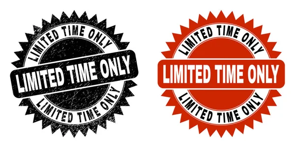 Kısıtlı Zaman Sadece Grunge desenli Black Rosette Damgası