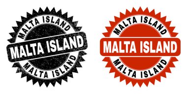 MALTA ADLAND Kirli Biçimli Siyah Gül Damgası