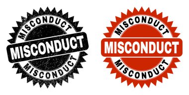 KAYIP Grunge desenli Black Rosette Damgası