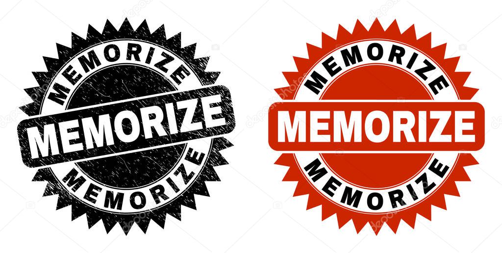 MEMORIZE Black Rosette Seal with Corroded Surface