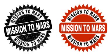 KAYIP MARS Black Rosette Damgası Grunged Doku