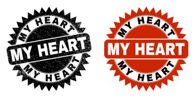 Gıcırdayan dokusu olan Siyah Rosette Mührüm