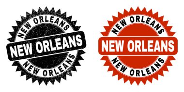 Grunged Surface ile YENİ ORLEANS Black Rosette Pulu