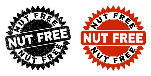 NUT FREE Чорна розетка з поверхнею лиха — стоковий вектор