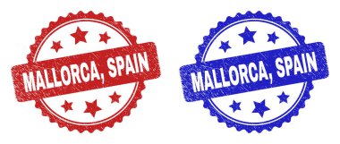 MALLORCA, SPAIN Rosette Damgaları Aşınmış Yüzey Kullanımı