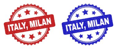 İTALYA, MİLANN Rosette Damgaları Kirli Yüzey Kullanıyor