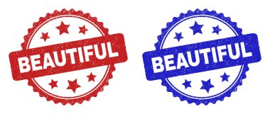 Güzel Rosette Mühür Mührü Kirli Yüzey Kullanımı