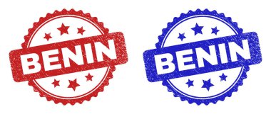 Aşınmış desenli BenIN Rosette filigranı