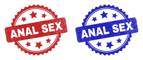 ANAL SEX Rosette Wasserzeichen im Grunge-Stil — Stockvektor