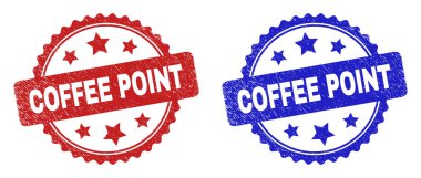 Kirli Stili Kullanarak Kahve Noktası Mühür Mührü