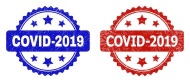 COVID-2019 Aşınmış desenli Rosette filigranı