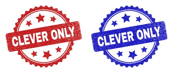 APENAS CLEVER Rosette Watermarks com superfície de borracha —  Vetores de Stock