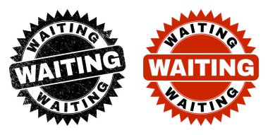 Aşınmış desenli Siyah Gül Mührü Bekliyor