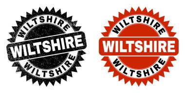 WILTSHIRE Kirli Yüzeyli Siyah Rosette Filigranı