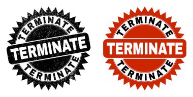 Kauçuk Biçimli Siyah Rosette Filigranını Terminalize Et