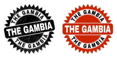 GAMBIA Kara Gül Yüzeyi Kirli Filigranı