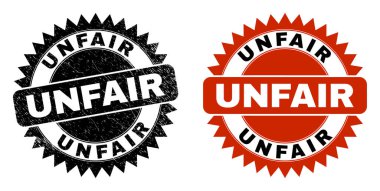 Çizik desenli UNFAIR Black Rosette filigranı