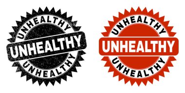 Sağlıksız Siyah Gül Mührü ile Grunted Doku