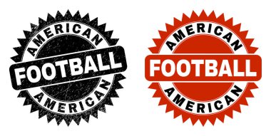 AMERİKAN FOOTBALL Black Rosette Mühür Mührü