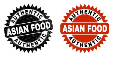 ATHENTİK ASYA Gıda Kara Rosette Tehlike Yüzeyi ile Filigran