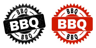 Kauçuk yüzeyli BBQ Siyah Rosette Filigranı