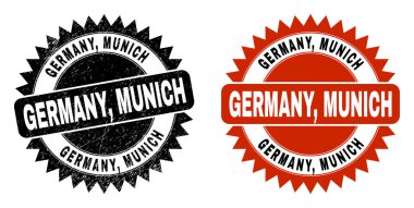 ALMANY, MUNICH Black Rosette Tehlike Yüzeyi Mührü