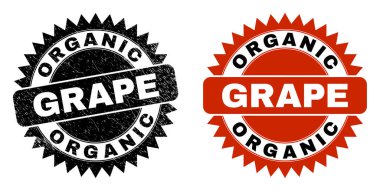 ORGANIC GRAPE Siyah Gül Damgası Çizik Doku
