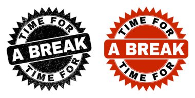 Kırık Siyah Gül Damgası Zamanı Aşınmış Biçimli