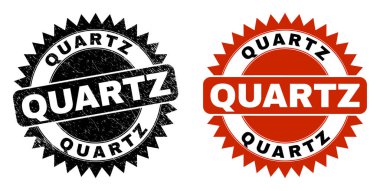 Grunge Biçimli QuARTZ Black Rosette Damga Mührü