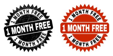 1 AY ÖZGÜRLÜK Grunge desenli Siyah Gül Filigranı