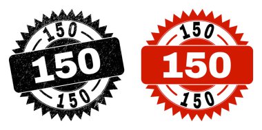 Kirli Biçimli 150 Black Rosette Damga Mührü