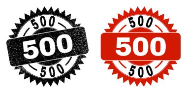 Lastik Biçimli 500 Black Rosette Damga Mührü