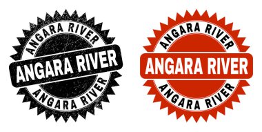 ANGARA RIVER Siyah Rosette Filigranı Çizik Biçimli