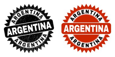 ARGENTINA Siyah Rosette Tehlike Biçimli Mühür