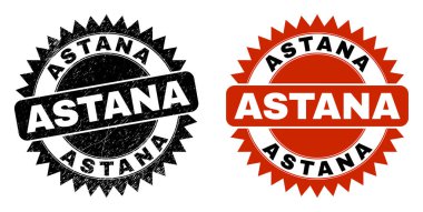 Kirli yüzeye sahip ASTANA Siyah Gül Mührü