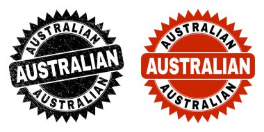 AUSTRALYAN Black Rosette Mühür Mührü