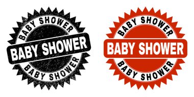 Kauçuk desenli Siyah Gül Damgası