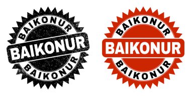 Çürümüş yüzeyi ile BAIKONUR Black Rosette Mührü