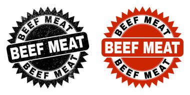 Kauçuk Biçimli BeEF Eti Siyah Gül Mührü