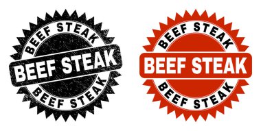 BeEF Biftek Kirli Yüzeyli Siyah Gül Damgası