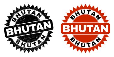BHUTAN Siyah Gül Mühür Mührü