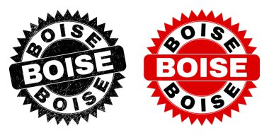 Grunge Surface ile BOISE Black Rosette Mührü