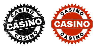 CASINO Siyah Rosette Damgası