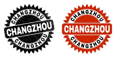 CHANGZHOU Siyah Rosette Filigran ve Grunted Doku