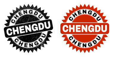 CHENGDU Siyah Rosette Kirli Yüzeyli Mühür