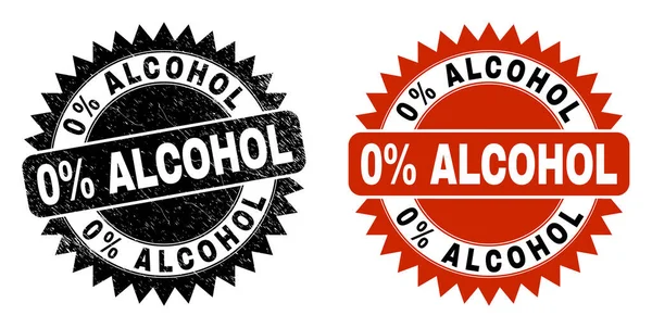 含不洁净纹理的ALCOHOL黑色玫瑰水印0% — 图库矢量图片