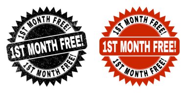 BİR AY ÖZGÜRLÜK Kederli Siyah Gül Damgası