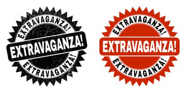 ExtraVAGANZA Heyecan verici Kara Gül Mührü Tehlike Dokusuyla