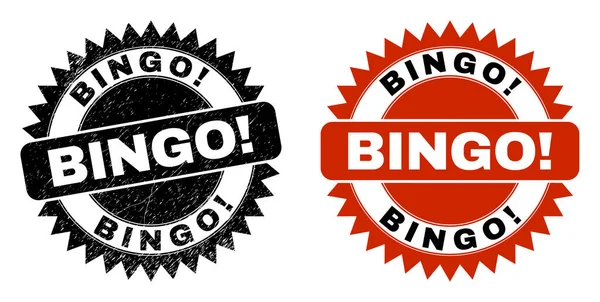 BINGO захоплююча чорна розетка з поверхнею лиха — стоковий вектор