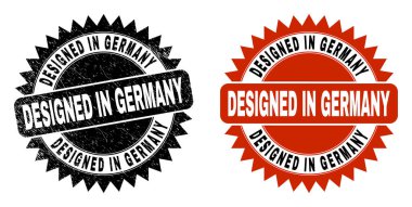 GERÇEK GİRİŞ Black Rosette Damgası Grunge desenli mühür